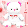 I'd Shank A Bitch For You! Valentines Day Teddy Bear Cherries Chocolates Gift Bag Her Him Women Best Friend Girlfriend Teddybear Stuffed