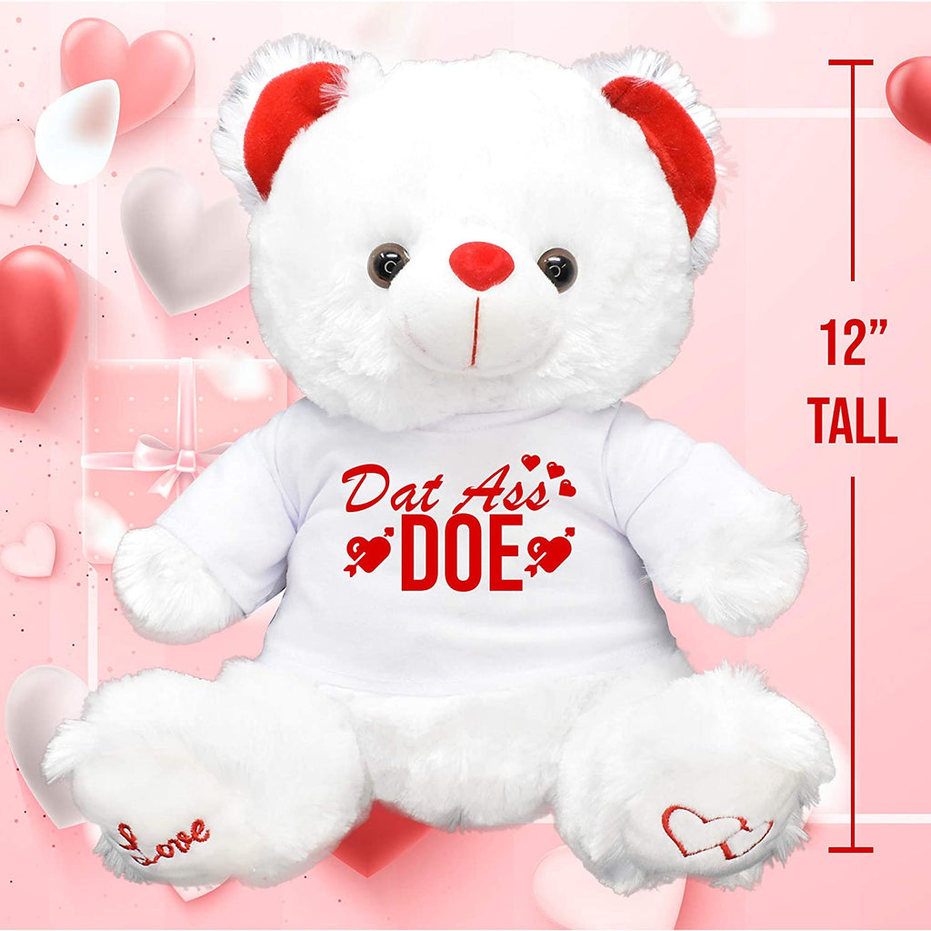 Dat Ass Doe Funny Valentines Day Gift Teddy Bear Chocolates Gift Bag Plush Girlfriend Boyfriend Galentines Husband Wife