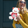 Valentines Day Teddy Bear Picture Frame 9" Tall Heart Shaped Wife Girlfriend Boyfriend Husband Wife Gift Stuffed Animal
