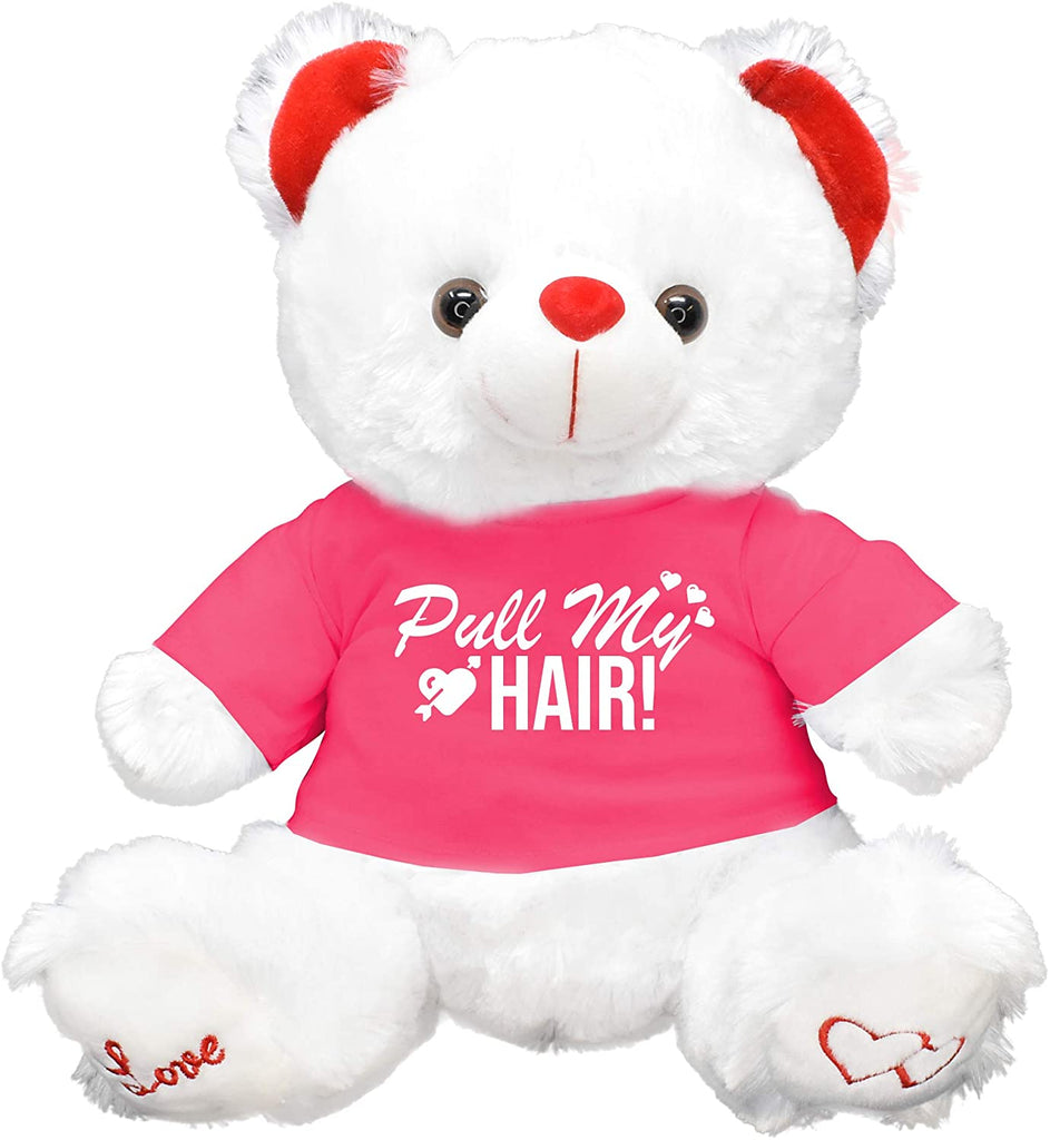 Pull My Hair Galentines Gifts Valentines Day Teddy Bear Her Women Best Friend Girlfriend