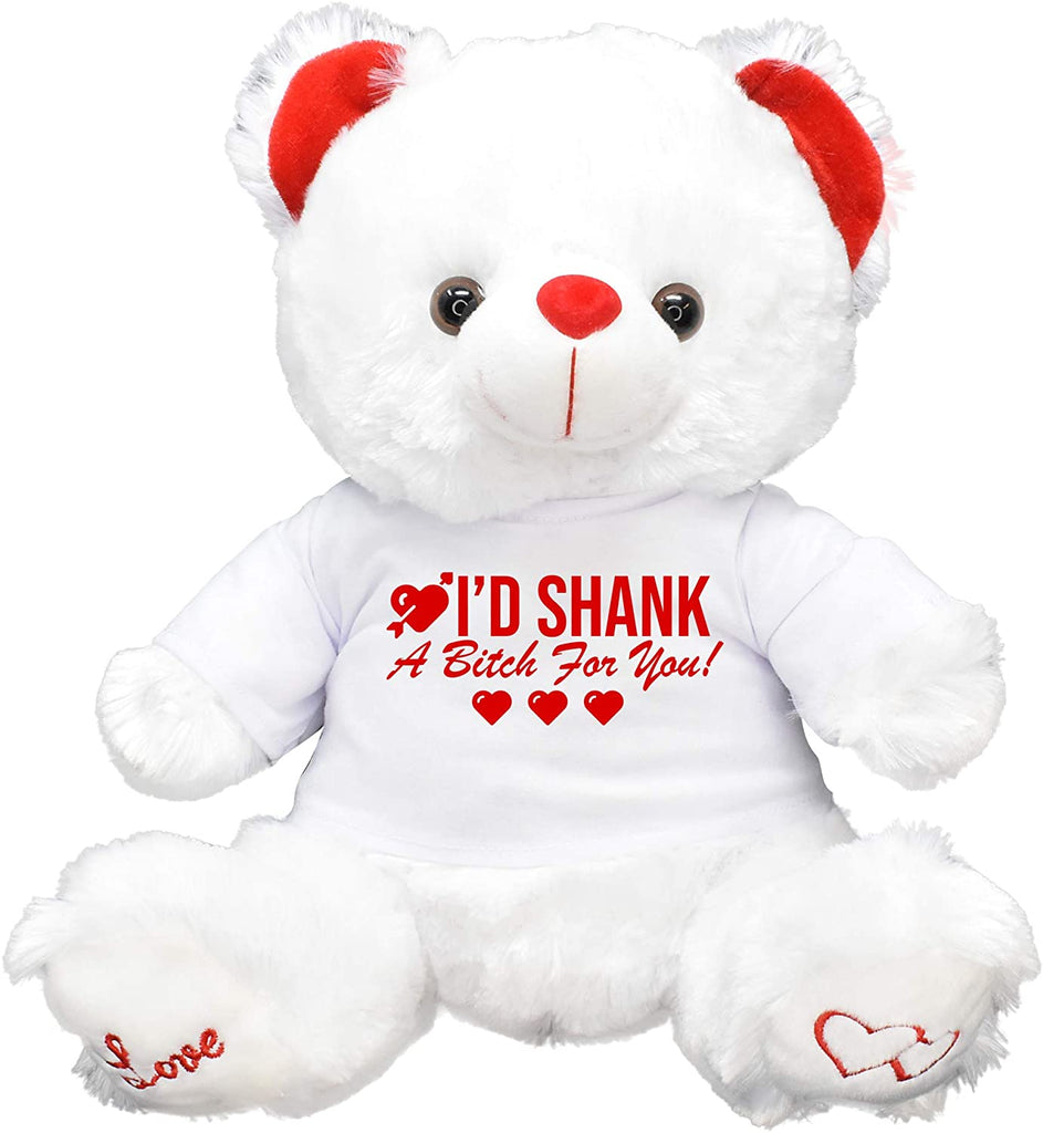 Shank for You  Funny Teddy Bear Plush Girlfriend Boyfriend Husband Best Friend Galentines