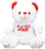 Pull My Hair Funny Teddy Bear Plush Girlfriend Boyfriend Husband Best Friend Galentines