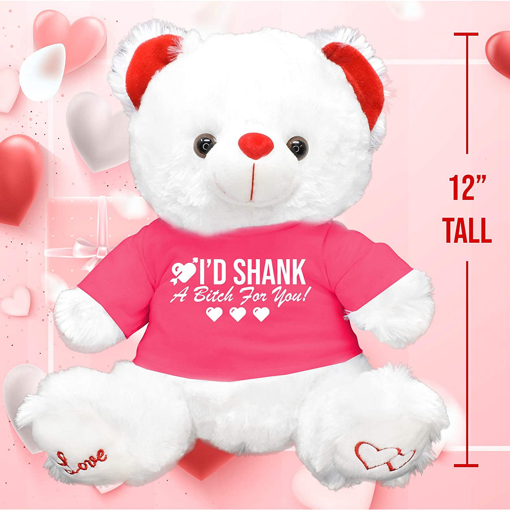 Shank A Bitch Galentines Gifts Valentines Day Teddy Bear Her Women Best Friend Girlfriend