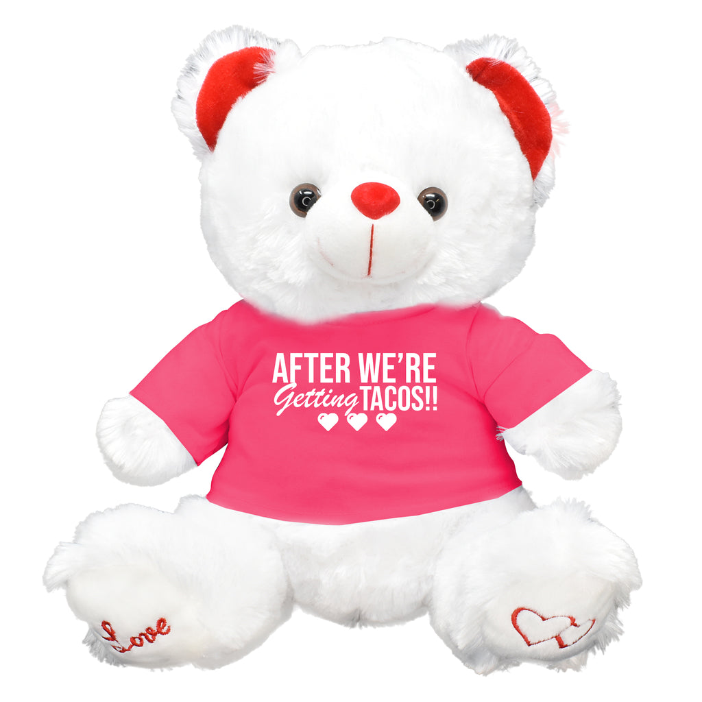 After We're Getting Tacos!  Galentines Gifts Valentines Day Teddy Bear Chocolates Gift Bag Her Women Best Friend Girlfriend