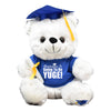 Graduation Is Going To Be YUGE! Funny Graduation Gift White Teddy Bear Plush 12" Tall Blue Shirt