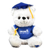 You Did It Now Get A JOB! Funny Graduation Gift White Teddy Bear Plush 12" Tall Blue Shirt